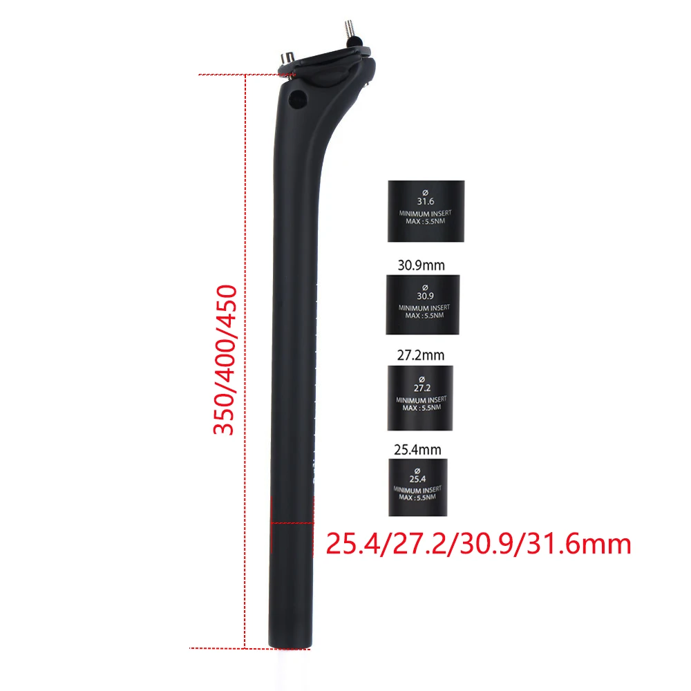 Подседельный Штырь Для Велосипеда Из Углеродного Волокна С Высокой Ржавчиной