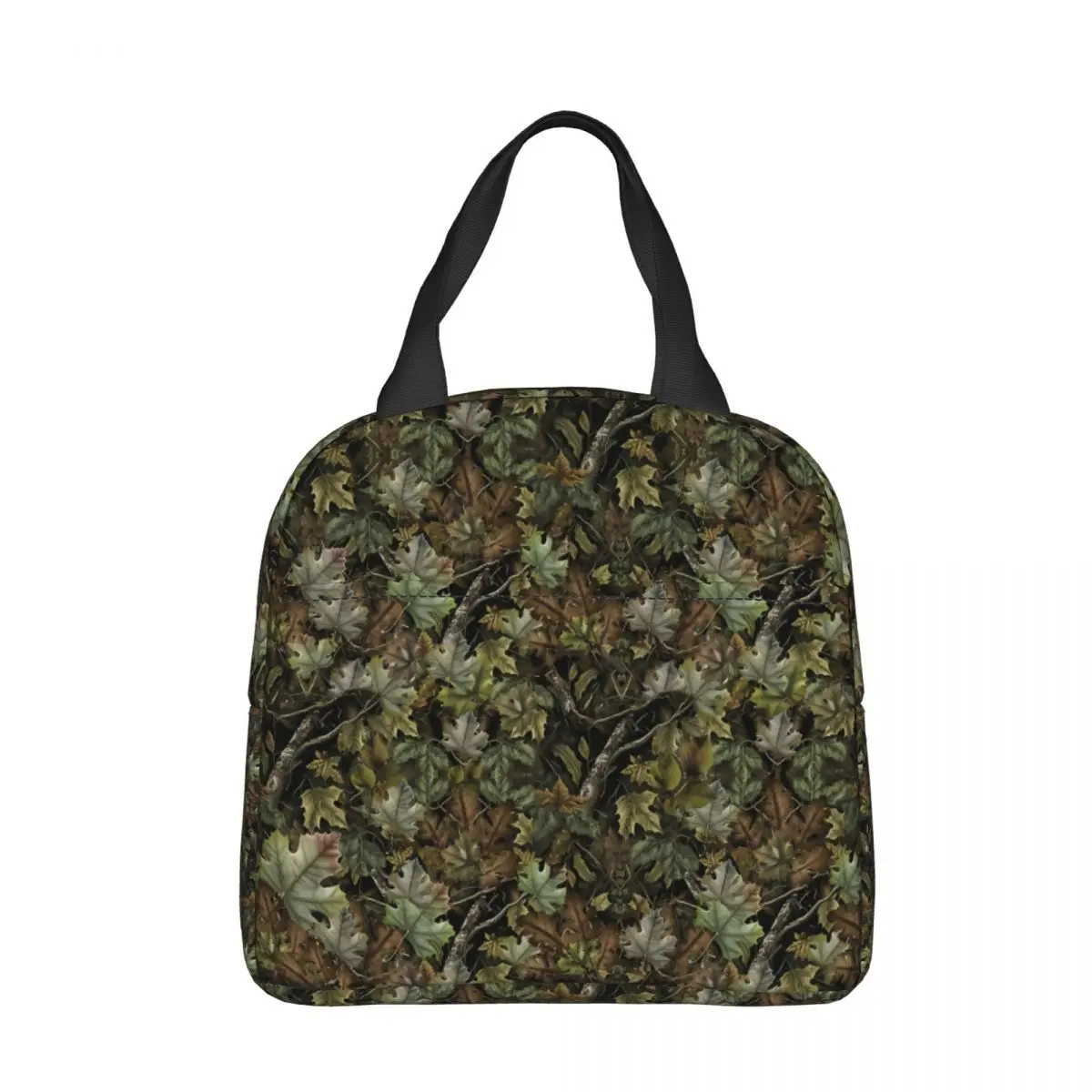 

Mossy Tracker Oxford Cloth Portable Bags Real Tree Camouflage School Trip Lunch Hiking Debris Cooler Food Handbags
