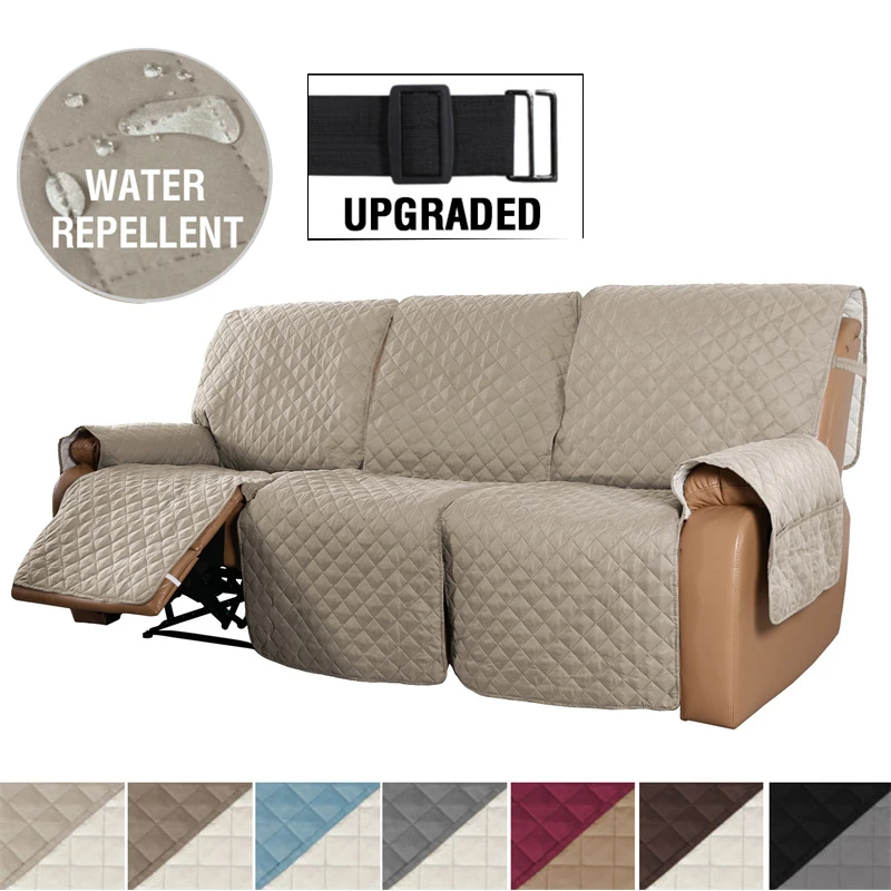 

1/2/3 Seat Universal Armchair Seat Cover Waterproof Furniture Cover Solid Color Seat Cover Cushion Anti-skid Dog Cat Sofa