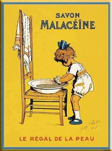 

Vintage French Metal Sign Retro AD MALACEINE SOAP Home Decoration Metal Wall Sign