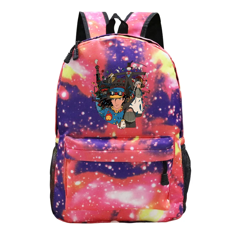 

Howl's Moving Castle Anime Schoolbag Sophie Travel Backpack Casual Laptop Bags Cute Mochilas Para Estudiantes Rucksack Women