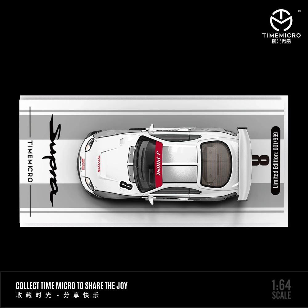 TimeMicro 1:64 Toyota supra A80Z-39 racing модель из сплава