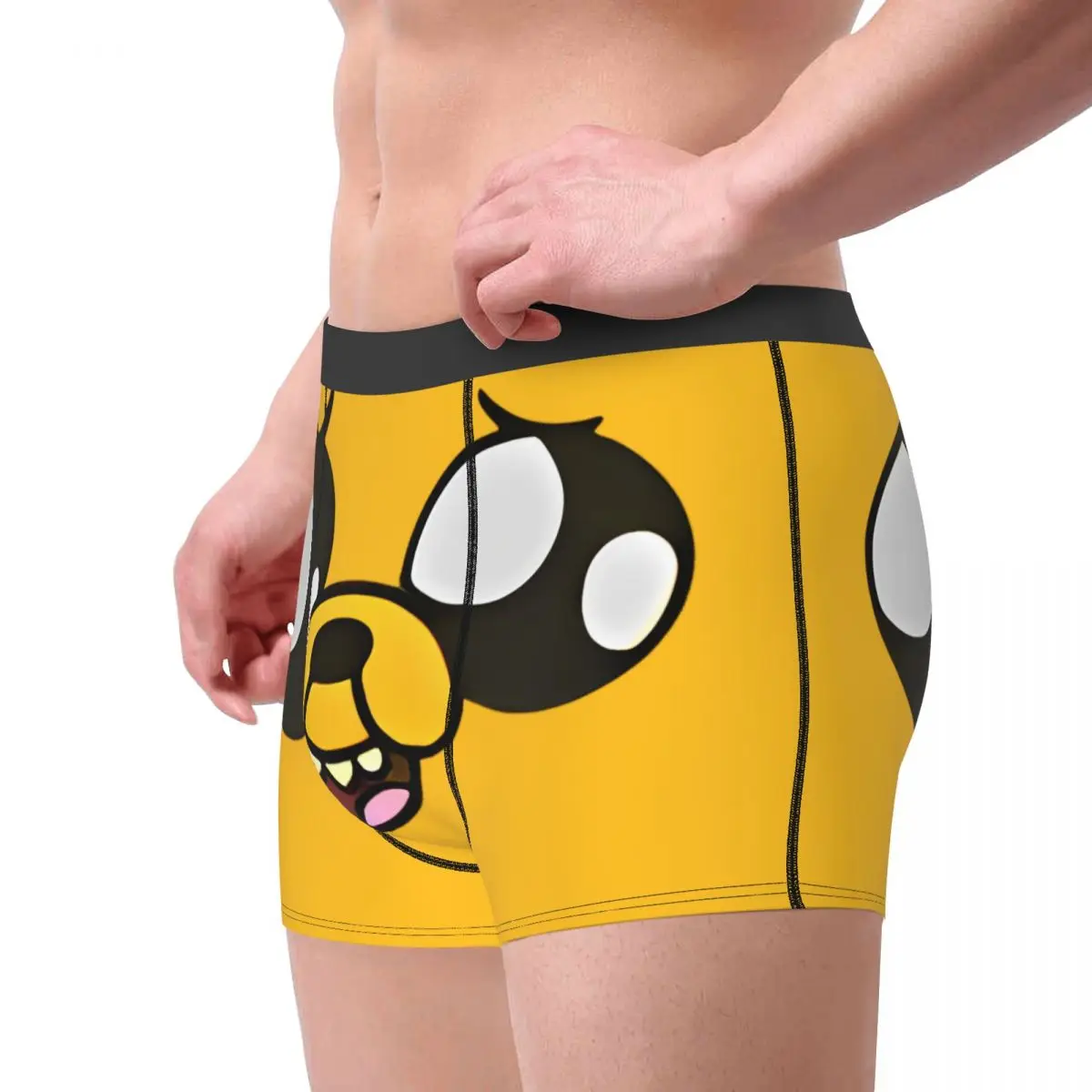 Jake The Dog Men's Underwear Boxer Shorts Panties Sexy Breathable Underpants for Homme Plus Size