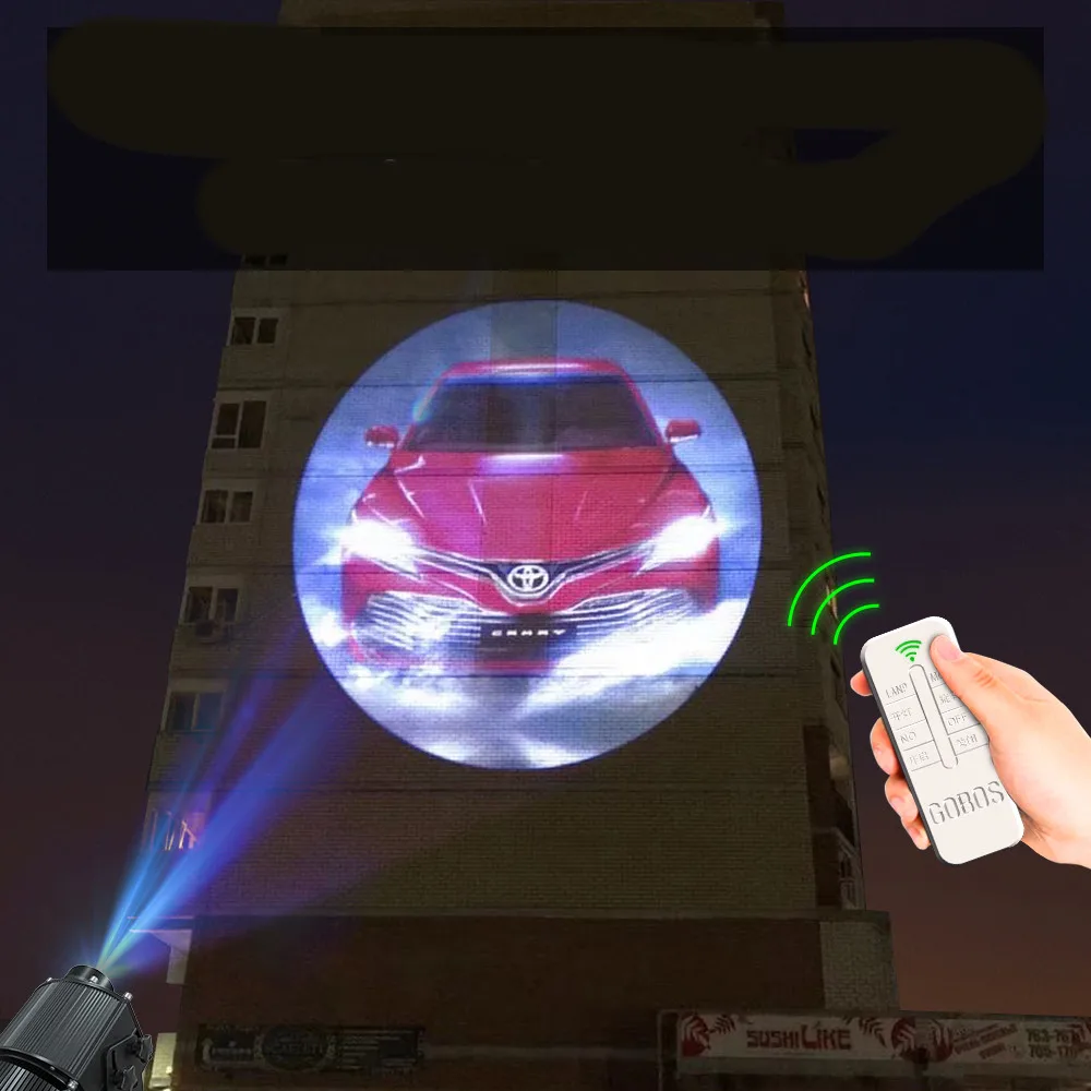 

High Power Outdoor Building Projector Custom Logo Projector Light Led Advertisement