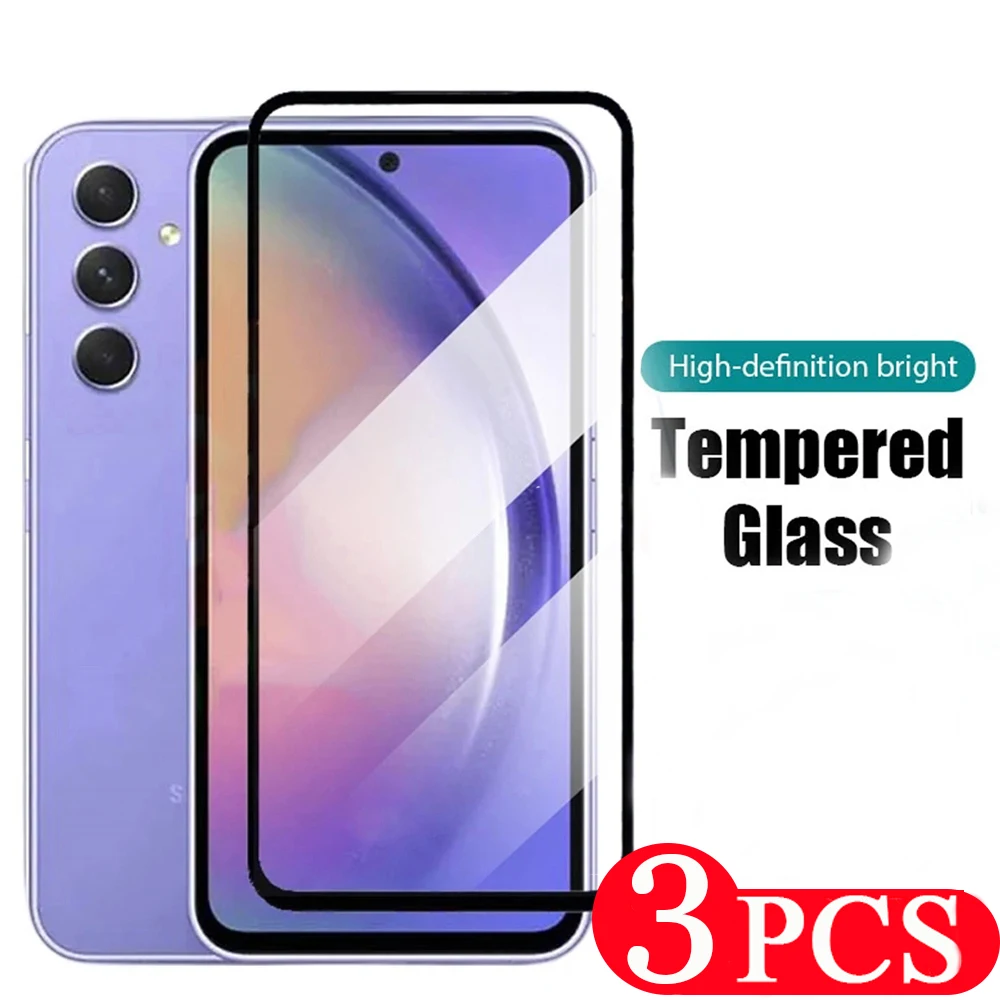 3 шт. чехол для Samsung Galaxy M52 M53 M54 A51 A52 A52S A53 A54 A73 A72 A11 M11 A91 A71 M51 M62 закаленное стекло
