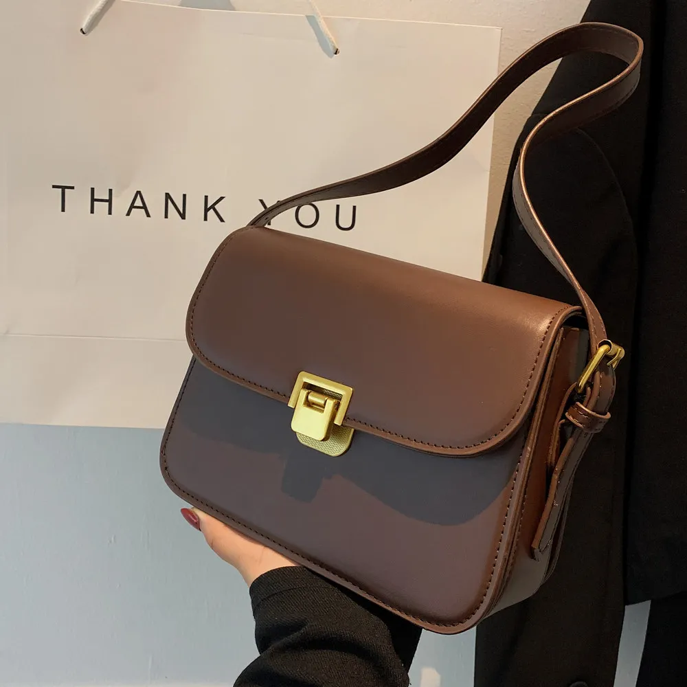 

Новая женская сумка через плечо, сумка-мессенджер, женская сумка в стиле преппи, винтажная Сумка-конверт, высококачественный портфель