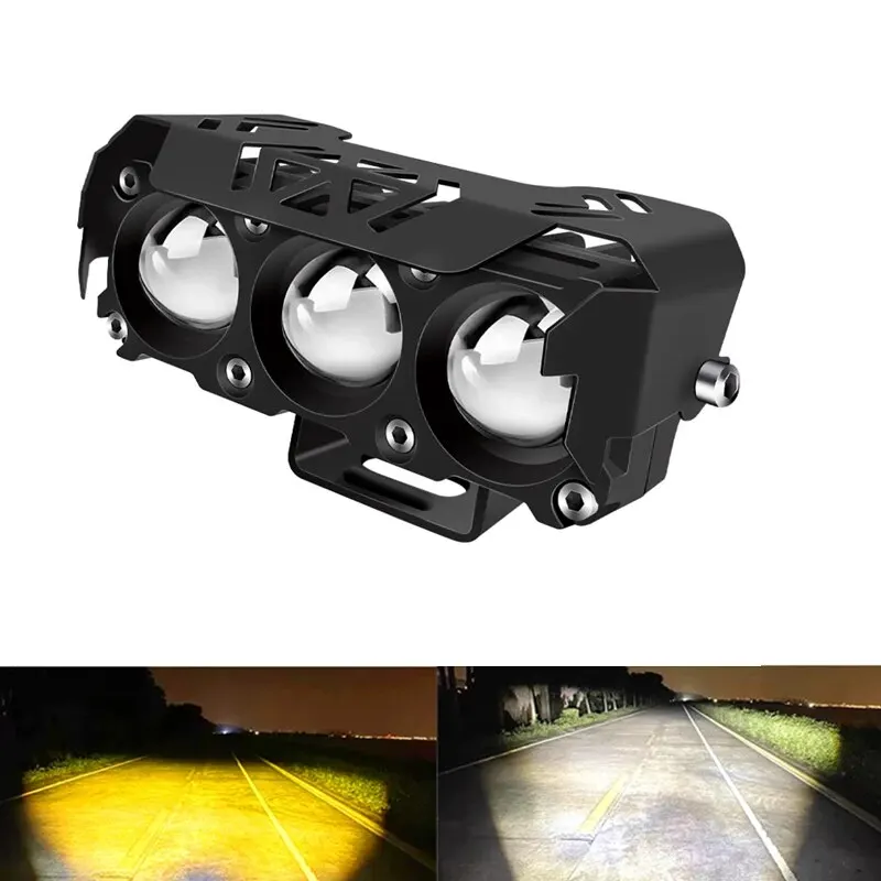 

Двухцветные Светодиодные Проекционные Фары Для Мотоциклов Для Автомобилей, Грузовиков