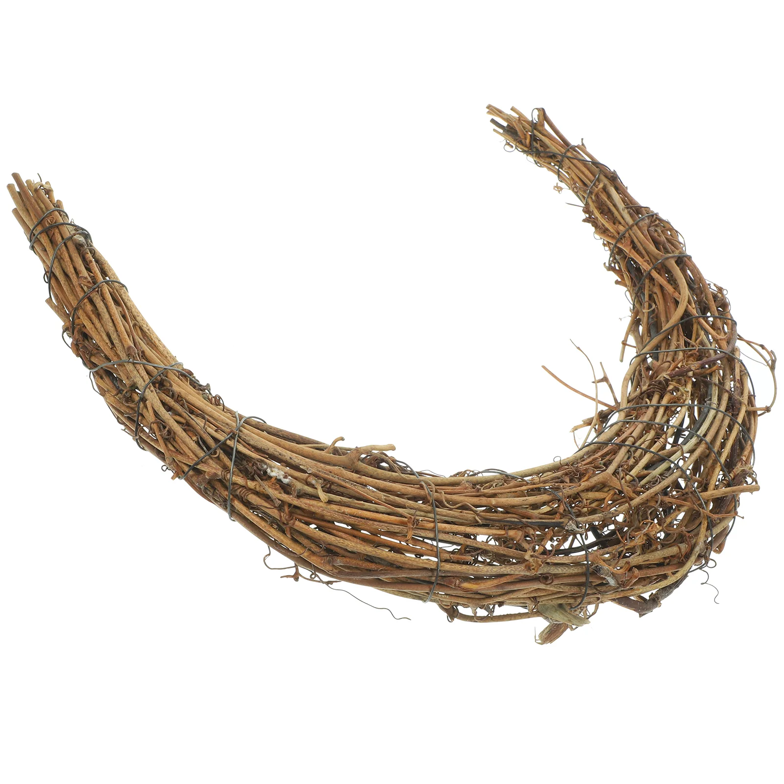Ротанговый уличный Рождественский Декор Smilax Glabra DIY обручи венок рамка круглая