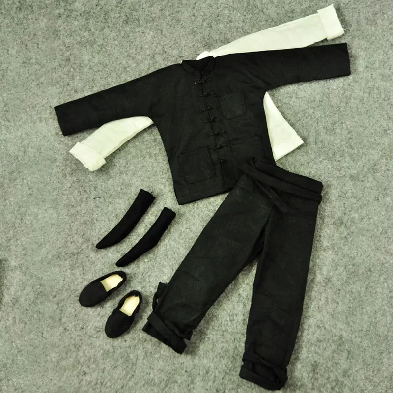 1/6 весы мужской кунг-фу с длинными рукавами в стиле династии Тан костюм комплект