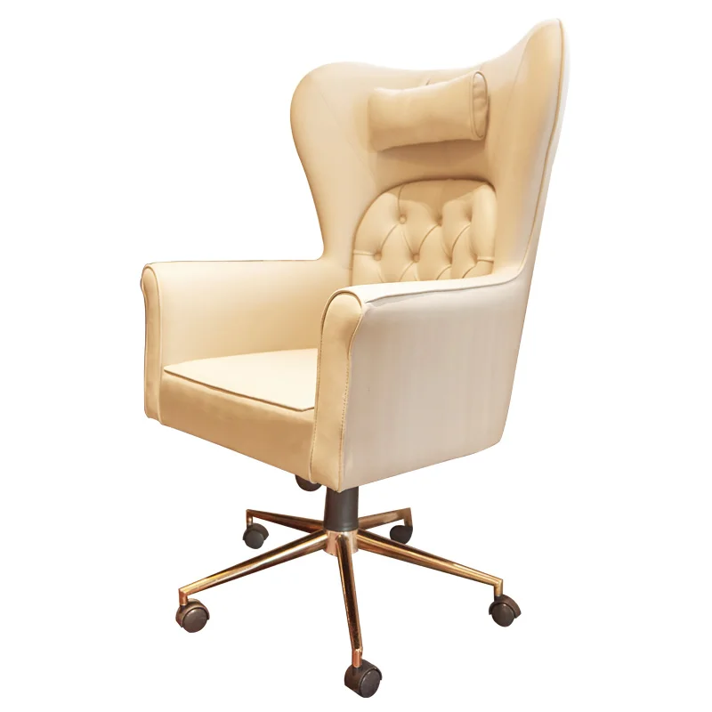 

Home simple office chair anchor chair light luxury leather swivel chair model room study western style living room