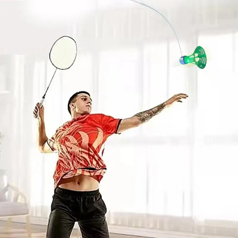 Учебный Волан для бадминтона портативный робот тренировок по бадминтону