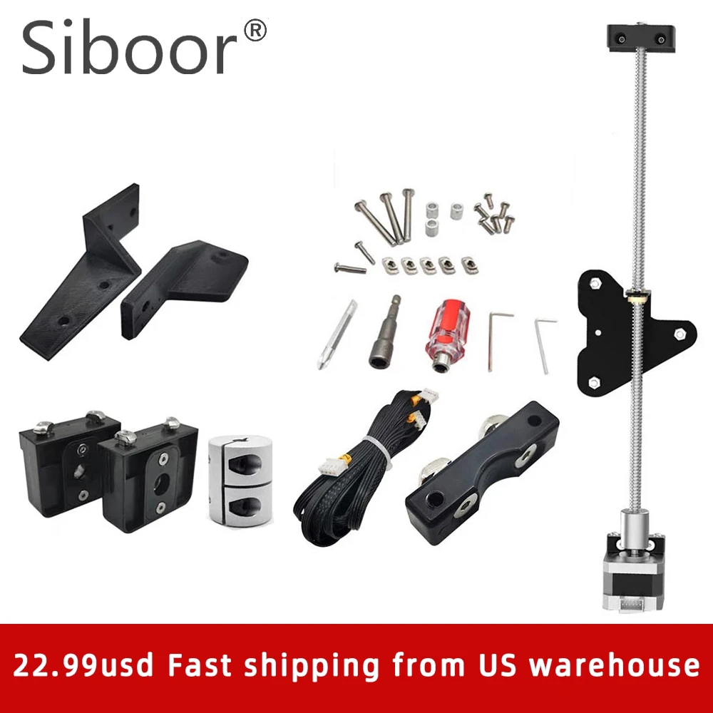 Dual Z Axis Upgrade Kits T8 with Lead Screw Stepper Motor For Creality Ender 3/Ender 3 Pro/Ender 3 V2 3D Printer Parts Z Axis