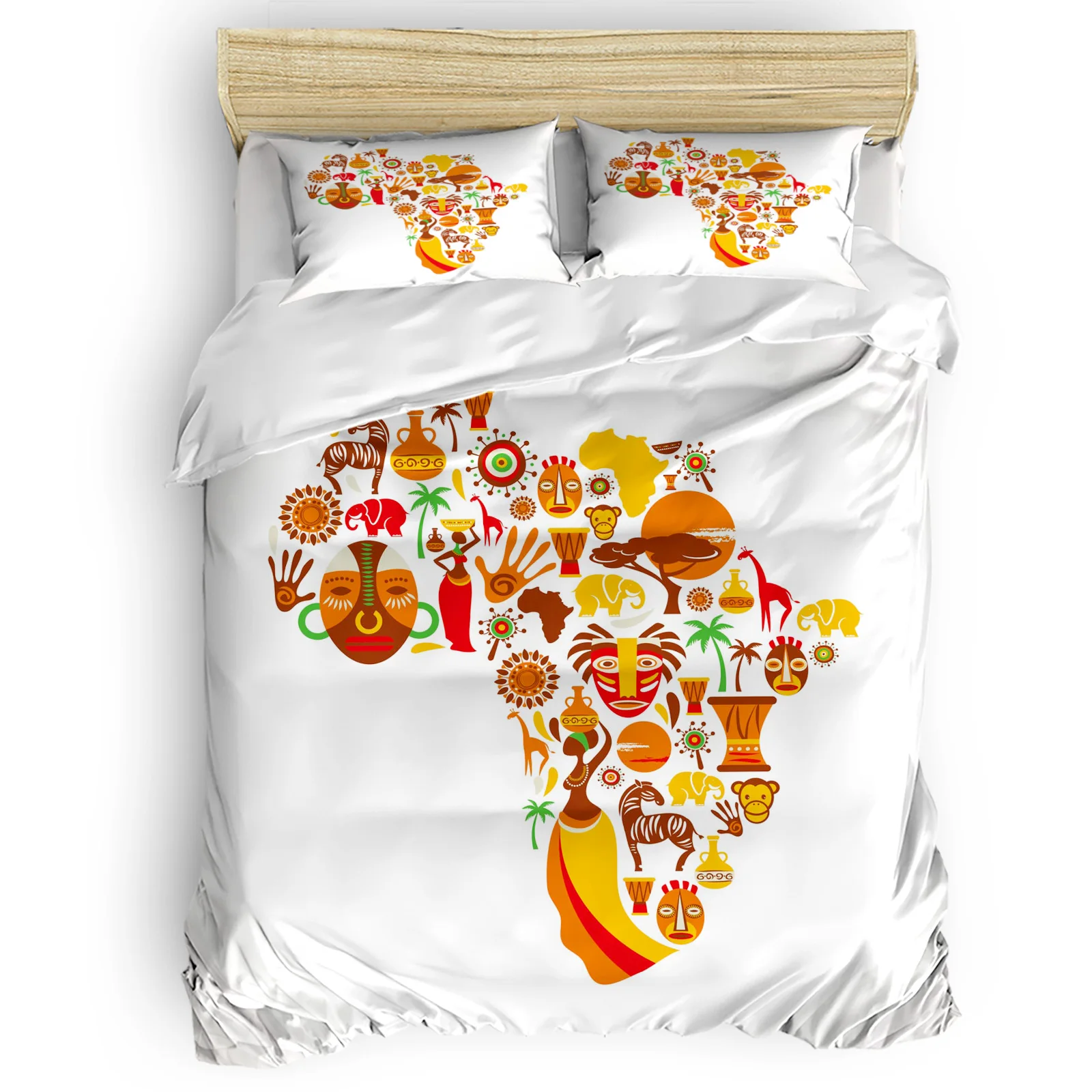 

Северная Америка тарелка Удобные товары для дома кровать для спальни роскошный пододеяльник 2/3/4 шт.