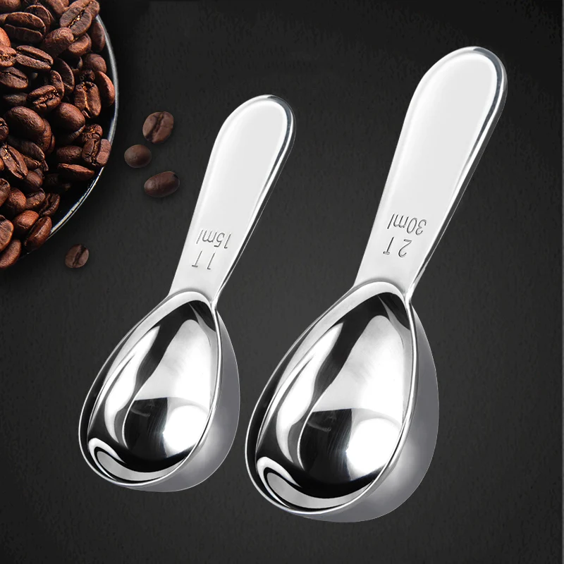 

Magixun 1Pc Coffee Scoop Stainless Steel Tea Coffee Measuring Spoon 15ml 30m Measure Spoon for Coffee Tea Powder Kitchen Measuri