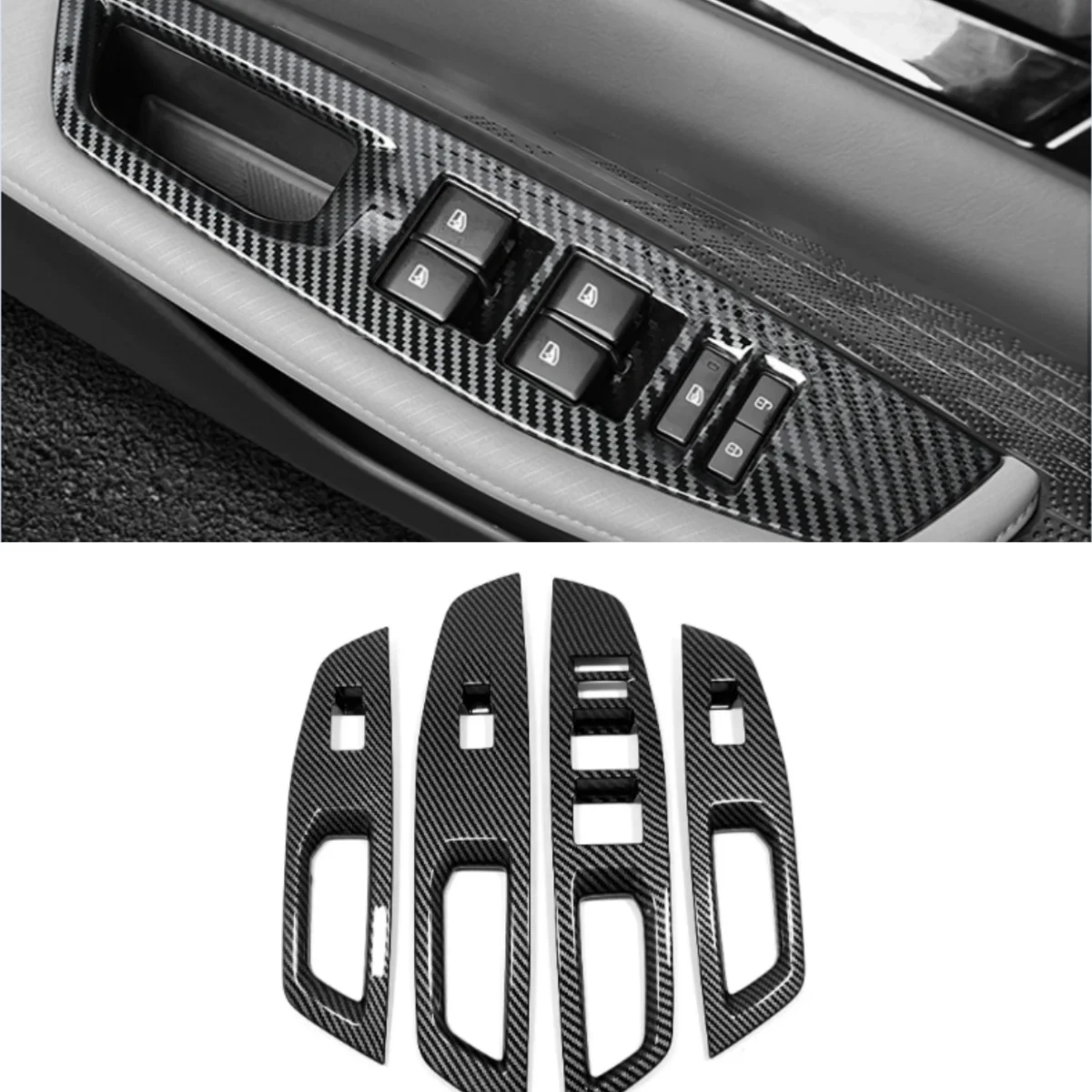 

For CHANGAN UNI-V UNIV 2022-2023 LHD Interior Accessories Door Armrest Window Switch Control Protection Panel Cover Trim