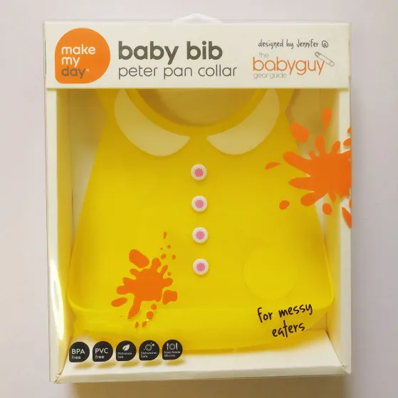 

make my day baby bib Bib with Pockets Feeding silica gel Bib baby stereo baby waterproof