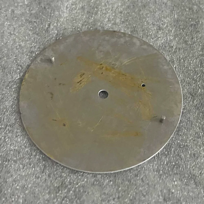 38.8 Mm Watch Dial + Watch Hands Without Luminous Enameled White Dial To Fit ETA 6497 and ST3600 Movements Watch Accessories