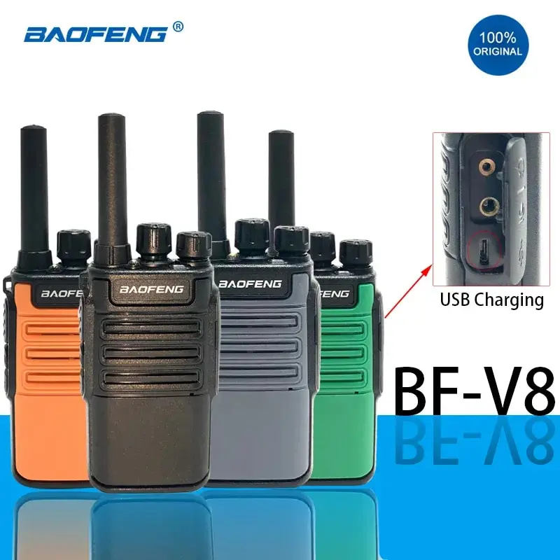 

2021 Baofeng Mini BF-V8 Two Way Ham Radio Handheld uhf Blue Green Orange Intercom hf Transceiver BAOFENG BF V8 Walkie Talkie New