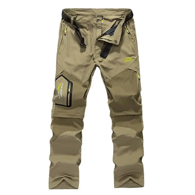 

Men Trekking Pants Outdoor Quick Dry Breathable Camping Trousers Removable Shorts Hiking Trekking Hunting Fishing Pant Free Belt