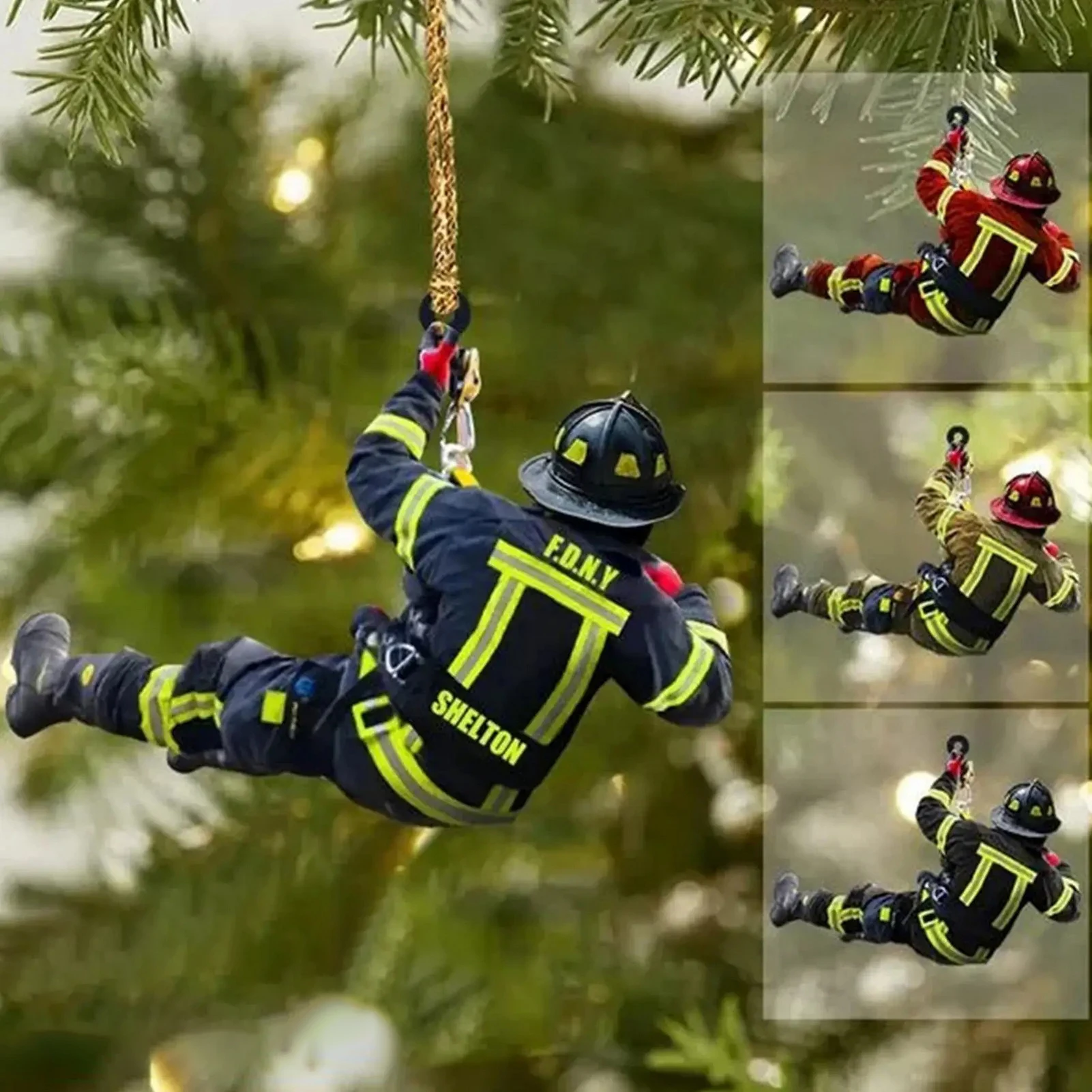 Рождественский декор Пожарные украшения Рождественская елка Пожарный