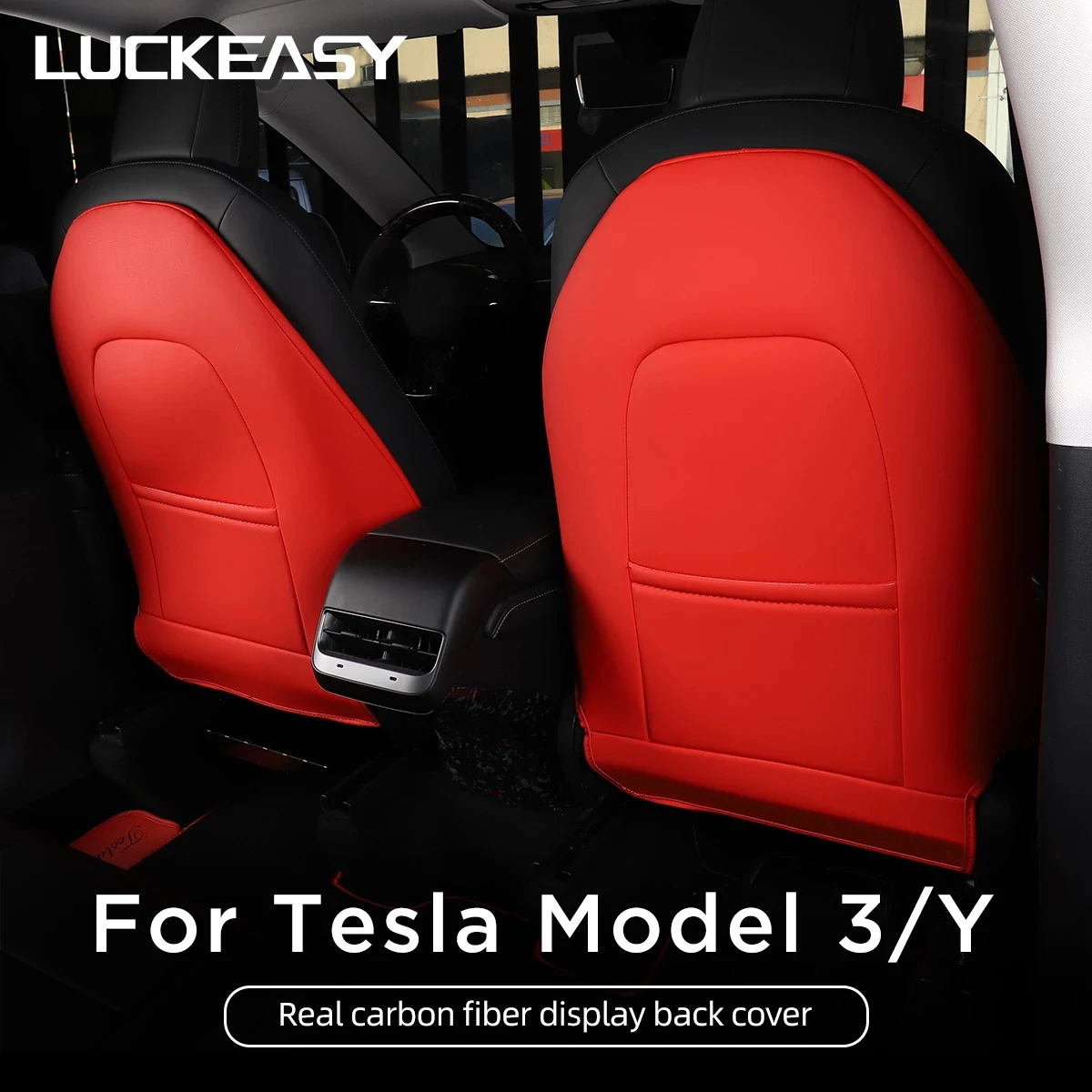

For Tesla Model3 Y X S 2022-2023 Car Seat Back Pad Anti Kick Protector Mat Child Anti Dirty Interior Accessories Trim Decoration