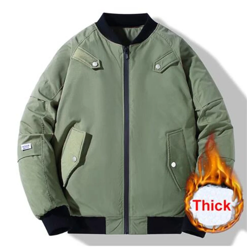 150 кг толстая бейсбольная куртка мужские зимние парки куртки-бомберы размера