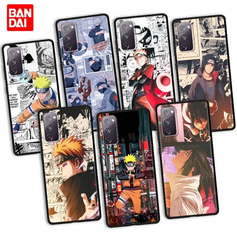

Anime Naruto Kakashi Sharingan Phone Case for Samsung Galaxy S20 FE S21 S10 S9 Plus Ultra 5G S20fe S21fe S20ultra Black Cover