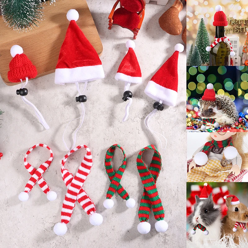 

1 компл. Мини шапка шарф для куклы украшения аксессуары DIY ремесло рождественские украшения Кукольный дом домашний декор кукла головной убо...