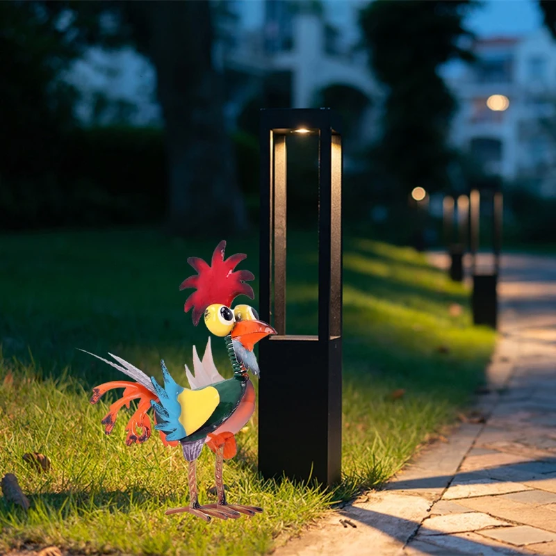 Уличная Металлическая Статуя петуха BMBY декоративная садовая статуя фигурка