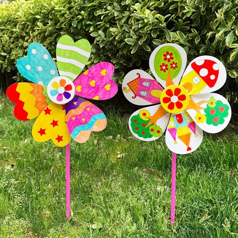 

Детские игрушки-поделки «сделай сам», игрушки для рисования, пустая ветряная мельница, граффити, Обучающие Развивающие игрушки для детей, у...