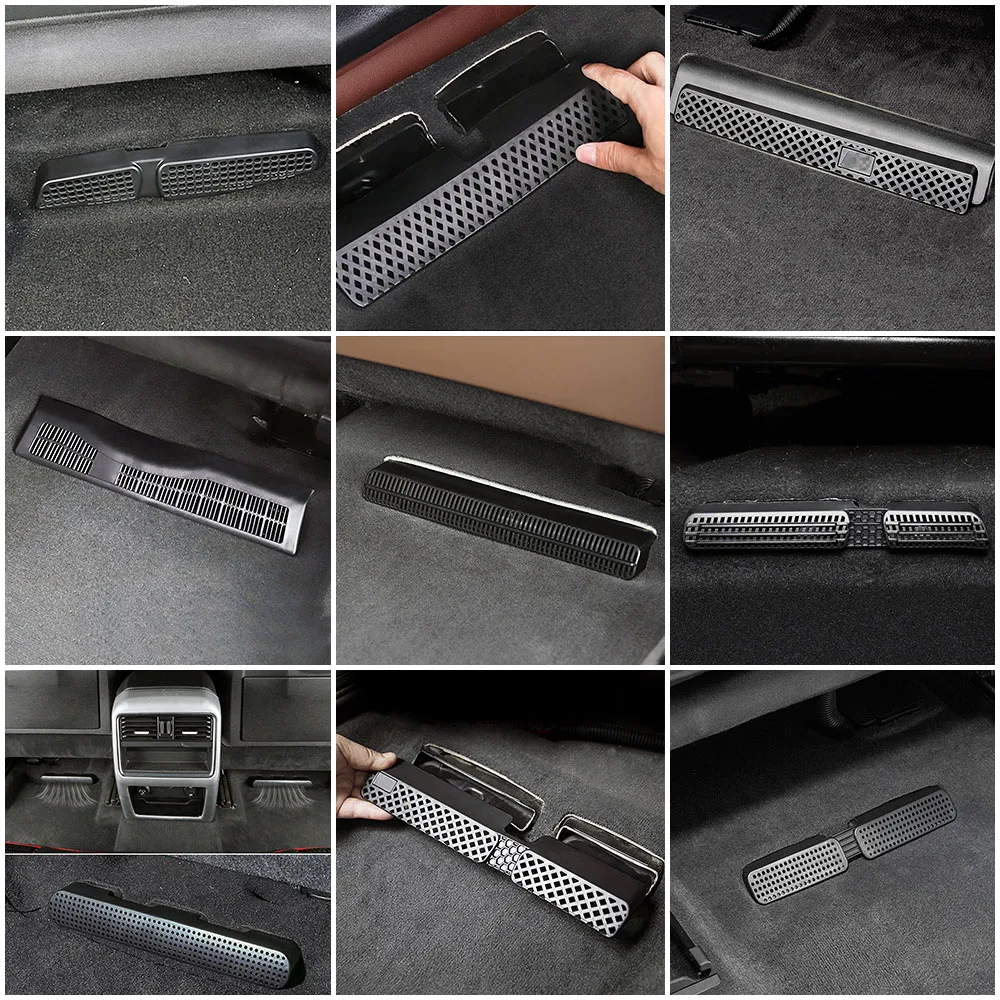 For Audi A3 A4 A5 A6 A7 Q2 Q3 Q5 Q7 Q8 Under Seat Floor Rear AC Heater Air Conditioner Duct Vent Cover Grill Outlet Cover Trim