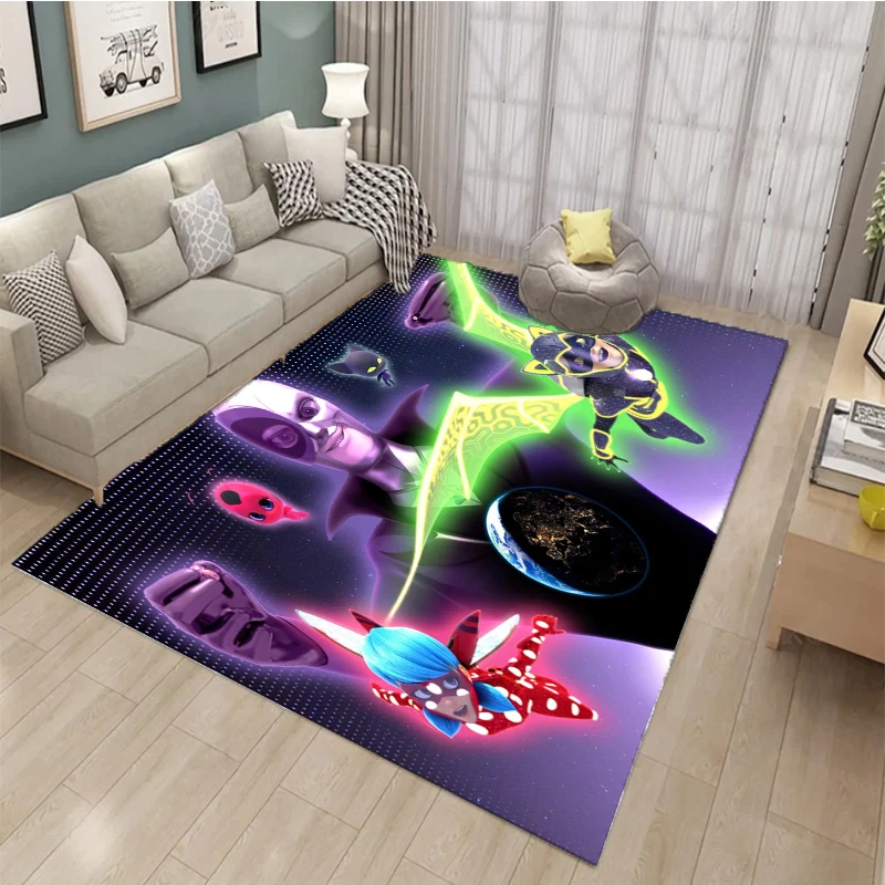 

New Arrival Cartoon Children Peach Skin Carpet Cartoon Boys Bedroom Polyester Anti-slip Mat Kindergarten Decoration Play Mat