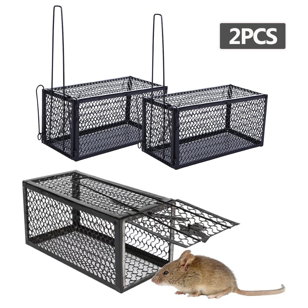 

2PCS Continuous Mousetrap Automatic Rat Snake Trap Cage Safe And Harmless High Efficiency Mousetrap Rodent Catcher