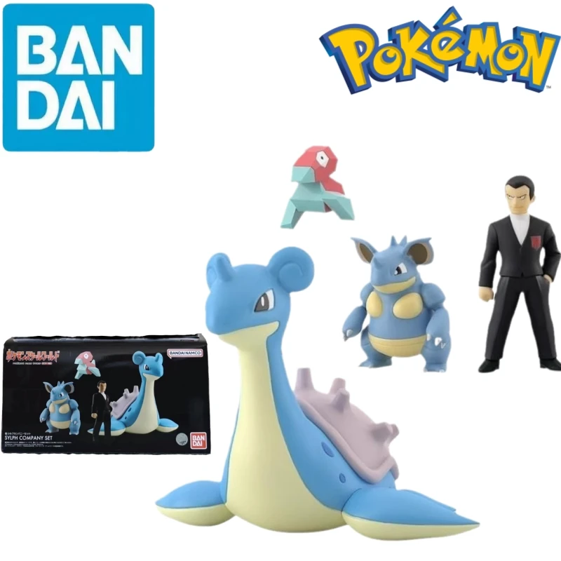 Фигурки героев аниме «Покемон», игрушки для детей, оригинал, Shokugan, Покемон, серия World, канато-область, Джованни лапрас, нидокуин, порыгон