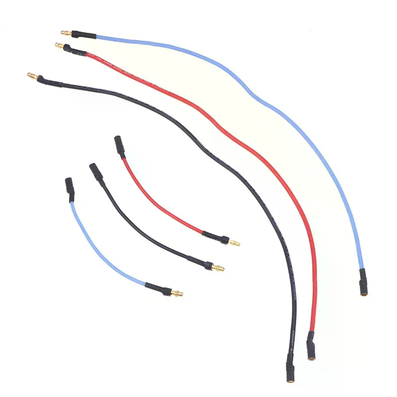 Фото 3 RC-мотора с силиконовым проводом 16AWG, удлинительный кабель ESC с разъемом 3,5 мм (банан), 10 см/25 см, аксессуары для радиоуправляемых дронов, машинок, игрушек, DIY-проектов №4