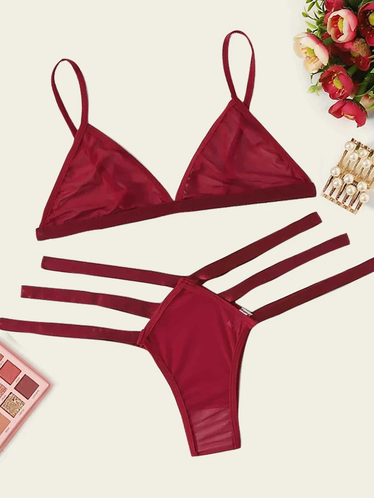 

Erotic Lingerie Women's Clothing 2022 Bras and Panties Two Pieces Underwear Sexy Hot Erotic Hollow Out Intimate Exotic Sets