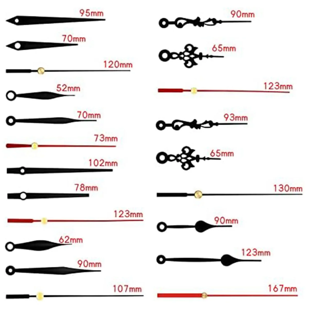 7 Wall Clock Mechanism Kit 12mm Axis Movement for DIY Repair Parts Replacement
