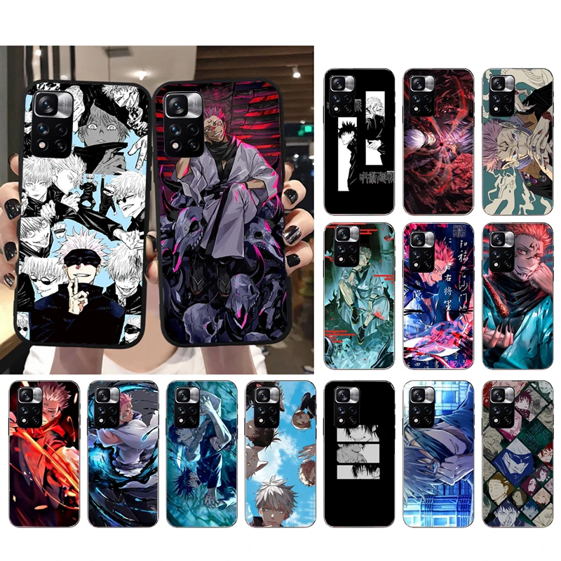 

Jujutsu Kaisen Phone Case for Xiaomi Redmi Note 12 Pro 11S 11 10 Pro 9Pro Note9 10S Redmi 10 9C 9A Funda