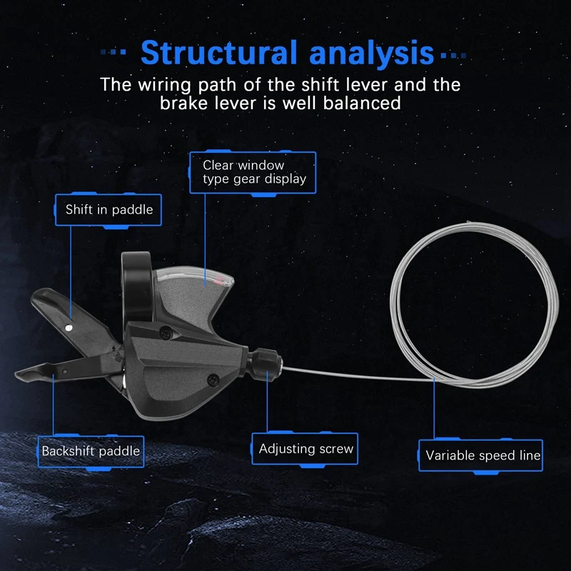 Altus M370 9-скоростной переключатель передач триггер стандарта 3X9 с внутренним