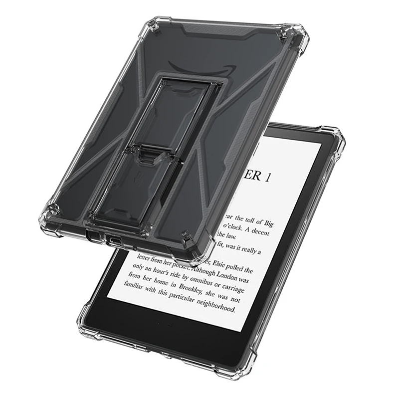 Прозрачный защитный чехол из ТПУ с держателем для Kindle Paperwhite 2025/Colorsoft устройство