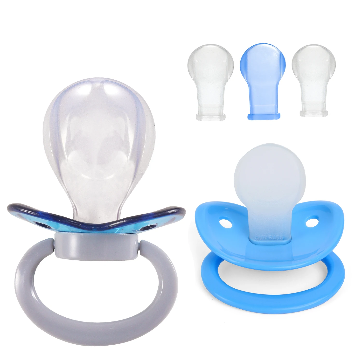 

2.5Inch Adult Sized Pacifier Variety 5 Pack Dummy for ABDL Large Shield