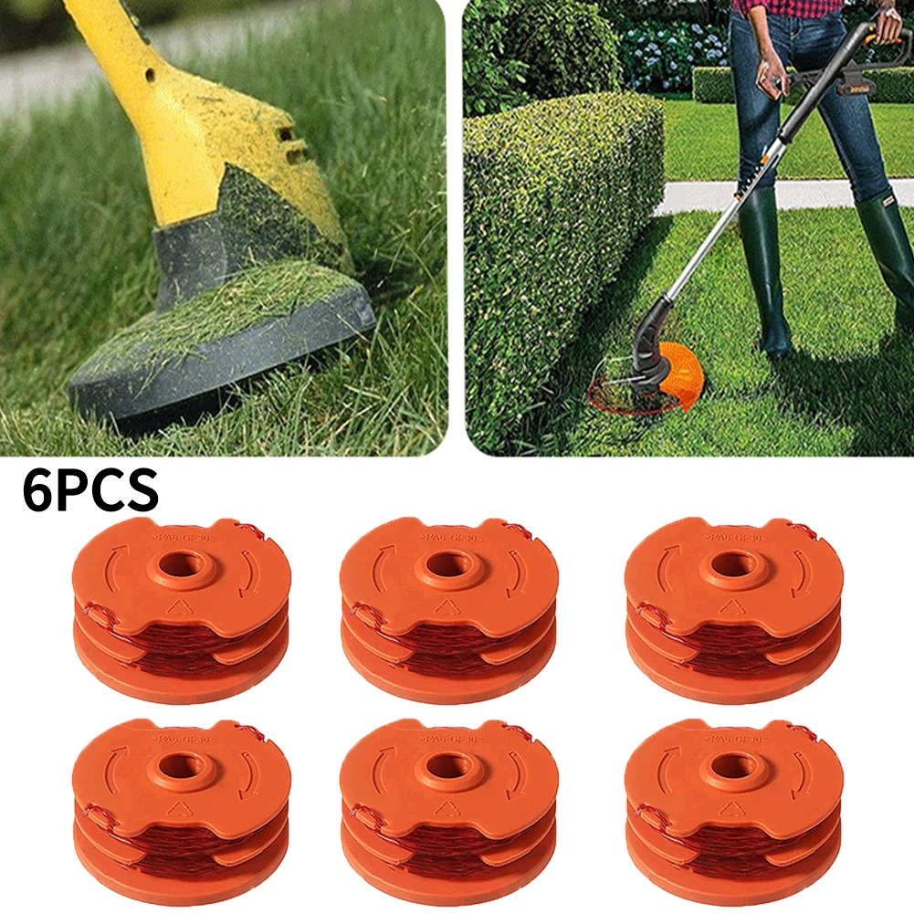 

6PCS Spools Line For Worx WA0007 Spool For WG105 WG106 WG108 WG112 WG113 WG115 WG116 Grass Line Spool String Trimmer Part