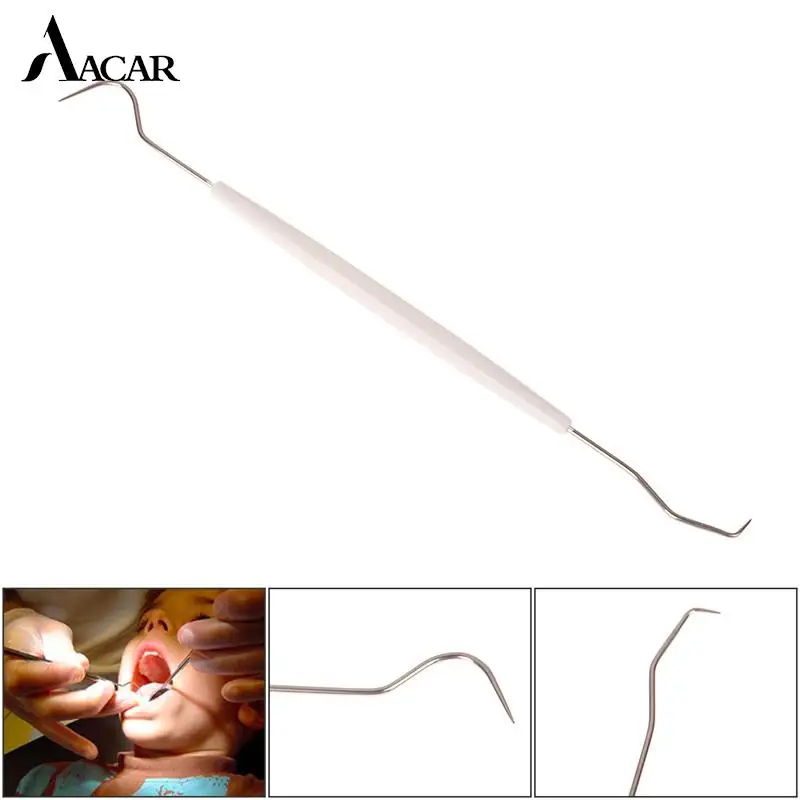 

1 шт. стоматологический прибор для чистки зубов с двойной головкой из нержавеющей стали