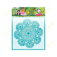 flower madness diy embossing paper card template new craft layering stencils for walls painting scrapbooking stamp album decor