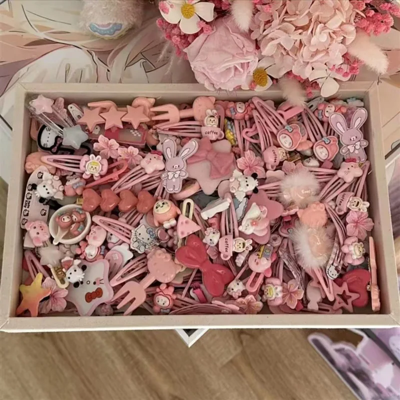 30 шт. заколка для волос Hello Kitty набор заколок в случайном стиле девочек