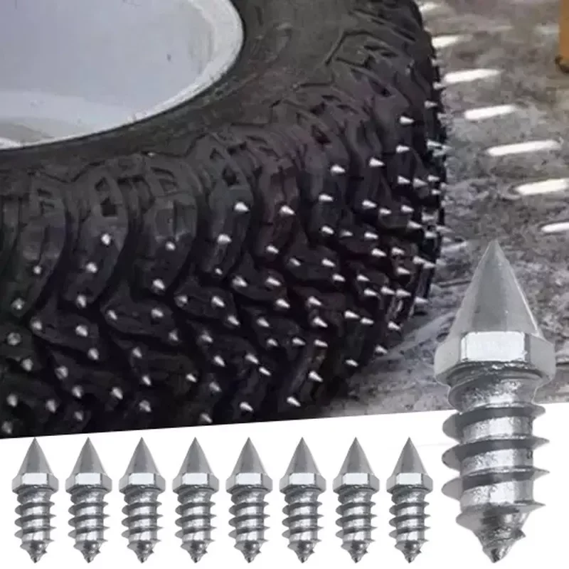 

Pcs Alloy Tire Studs Anti-Slip Snow Nails for Car Off-road Motorcycle Bike Tyre Sole Cleats Winter Anti-ice Spikes