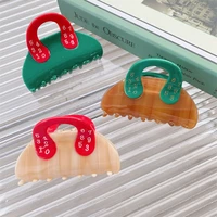 new acetate handbag hair claw clips colorful geometric large clamps grab headwear bath shark clip ins women hair accessories