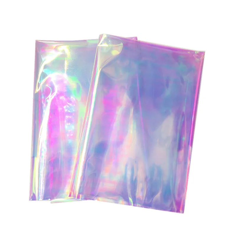 

2pcs laser magic paper film, crystal drop glue, large sheet of dazzling colorful DIY, seal material decoration, 50 * 50