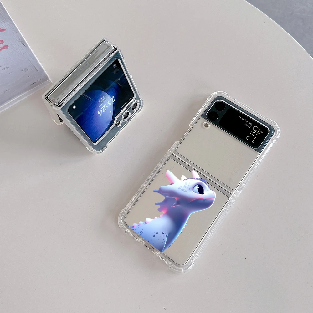 Lovely Couple Toothless Fury Dragon Phone Case for Samsung Galaxy Z ...