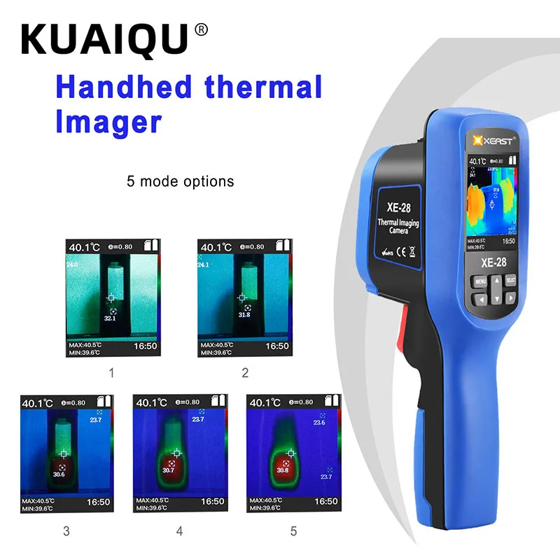 Портативная тепловизионная камера с разрешением 3000 пикселей цифровой дисплей